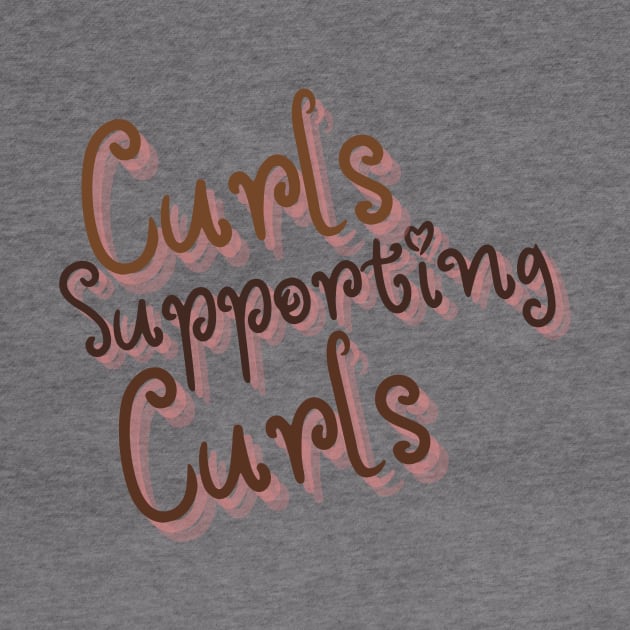 Curls Supporting Curls v10 by Just In Tee Shirts